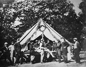 Anesthesia: Union Army surgeon performing an amputation