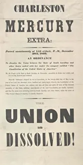 Lcgr1808: THE UNION IS DISSOLVED! Broadside notice from