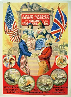 Personifications: A union in the interest of humanity - civilization - freedom