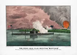 Ironclad: The Union Iron Clad Montauk destroying the