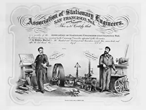 Stationary: Union Membership Card, 1886