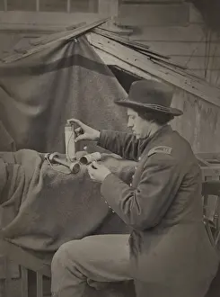 Covert: Union officer assembling Herman Haupts torpedo