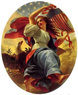 Brumidi: Union with Shield and Eagle