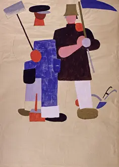 Agency: The Union of Worker and Peasant. Propaganda poster
