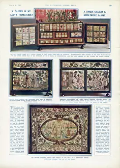 Needlework: A unique Charles II needlework casket