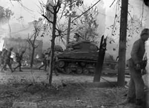 East Asia: United Nations troops fighting on the outskirts
