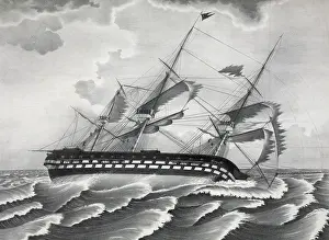 C1835: The United States ship of the line Delaware