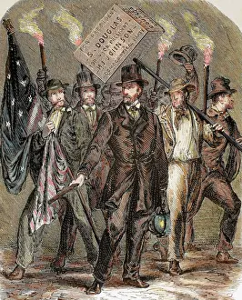 Supporters: United States. Supporters of Stephen Douglas, candidate of t