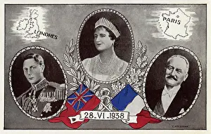 Ovals: Unity between British Royalty and the French Goverment