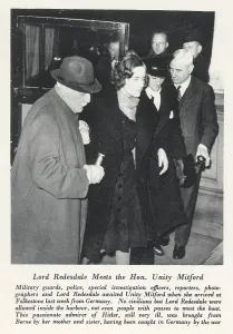 Feb25: Unity Mitford met at Folkestone, 1940