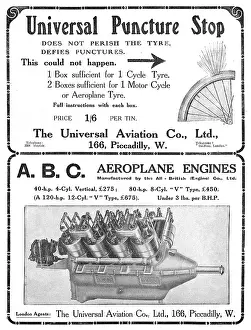 Puncture: Universal Aviation Co. ABC Aero Engines. Puncture Kits