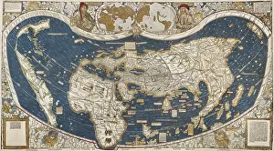 Ptolemaeus: Universal Map, belonging to the work Cosmographiae