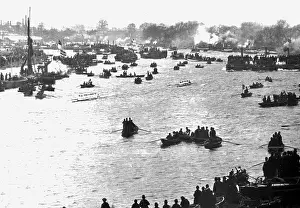 University Boat race at Barnes