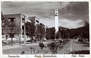 Belltower: University district, Concepcion, Chile, South America