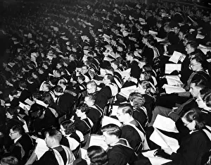 Diploma: University students in the Royal Albert Hall, 1939