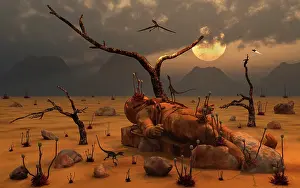 Spacesuit: An unknown astronaut lies dead on an alien world