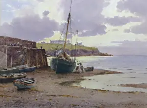 Cemaes: Unloading Cargo, Cemaes Harbour, Anglesey