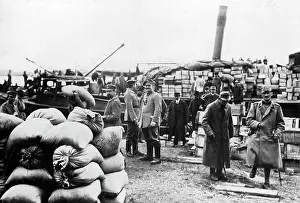 Discharged: Unloading ships in Serbia, 1915