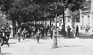 Anarchism: The unrest in Spain: stormy scenes in Madrid