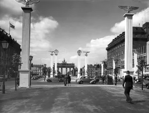 Swastikas: On Unter den Linden in Berlin, 1939