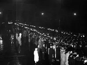 Watched: Unter den Linden: torchlight procession of the SA at the
