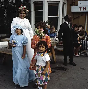 Bridesmaids: Untitled. Linthorpe Road, Middlesbrough 1970s