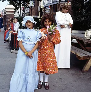 Bridesmaids: Untitled. Linthorpe Road, Middlesbrough 1970s