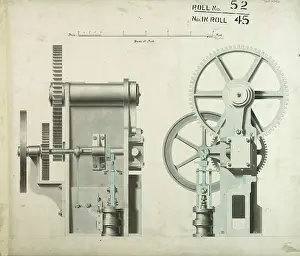 Mechanisms: Untitled mechanism, front and side elevations