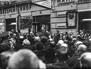 Plaques: Unveiling of Beethoven memorial plaque