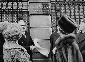 Plaques: Unveiling a commemorative plaque for the Hungarian