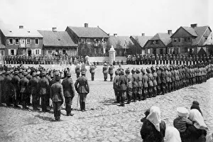 Plock: Unveiling of the Hindenburg memorial in Chorzele