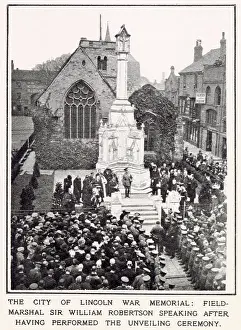 Unveiling: Unveiling of Lincoln War Memorial 1922