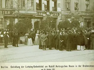 Unveiling: Unveiling of the Lortzing plaque in the Breitenstrasse