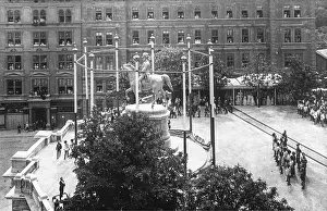 Albertina: Unveiling of the monument to Archduke Albrecht in front