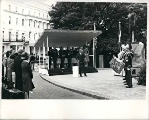 Bolivar: Unveiling statue to Simon Bolivar, Belgrave Square, London