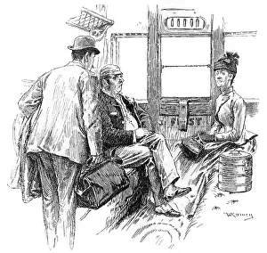 Occupants: Unwelcoming passengers in train compartment