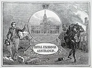Insurance: Updated advertising slip for Royal Exchange Assurance