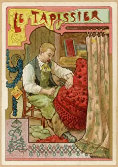 Upholsterer: Upholsterer at Work