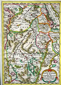 Sanson: Upper Aethiopia, Nubia