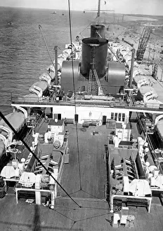 Bremen: Upper deck of the Bremen, 1929