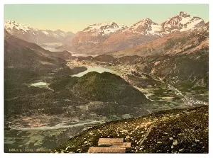 Engadine: Upper Engadine, general view, Grisons, Switzerland
