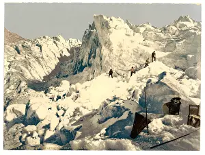 Engadine: Upper Engadine, Mont Pers Glacier, Grisons, Switzerland