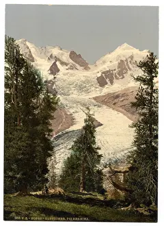 Engadine: Upper Engadine, Roseg Glacier, Grisons, Switzerland