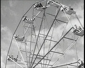 Ferris: The Upper Half of a Ferris Wheel Near Blackpool