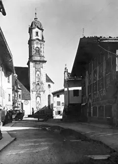 Garmisch: Upper market in Mittenwald, 1922