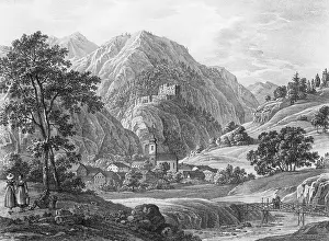 Wolkenstein: Upper Styria. Wolkenstein castle and Wischach