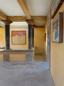 Knossos: Upper Throne Room, Knossos, Crete, Greece