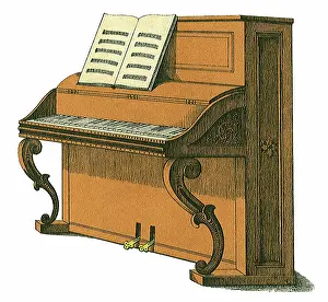 Angled: Upright Piano