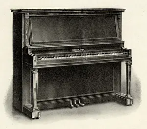 Mahogany: Upright Piano