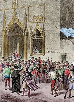 1823: Uprising in Valencia, to defend the Spanish Constitution of